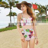 Sexy Xxx Photos Bikini for Women ,high Printing Crochet Bikini ,tunkinis Retro High Waist Bikini With Printing thumbnail-3