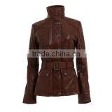 Factory New Fashion Black Motorcycle Leather Jacket thumbnail-4