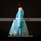 New Girl Dresses Costume Lace Long Sleeves Kid Sequinned Dresses Children Cosplay thumbnail-2