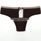 Yun Meng Ni Underwear Simple Solid Colors Quality Cotton Daily Bikini Woman Panty thumbnail-5