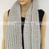 Girls Winter Heavy Knitted Long Infinity Scarf thumbnail-2