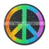 Rainbow Peace Rhinestone Sticker Eco-friendly Acrylic Stone Printing Plastic Sticker For Phone Decoration thumbnail-1
