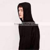 Custom Wholesale Solid Color Black Hoodie Blank High Quality Hoodies thumbnail-4