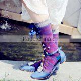 WS-43 Luxury Handmade Crystal Sequins Socks Harajuku Women Wool Warm Ankle Socks Women Wholesales thumbnail-3
