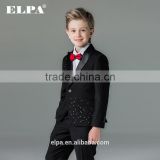 ELPA slim black fancy 3 piece designer kids boys suits