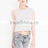 STRIPED LINEN T-SHIRT thumbnail-1