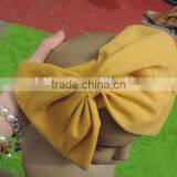 Latest Kids Girl Lace Flower Headband Baby Girl Top Knot Turban Hedband Children Pink Flower Hairband thumbnail-2