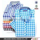 Short Sleeve Button Down Big Plaid Summer Shirt thumbnail-1