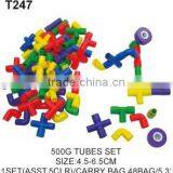 500 g Educational Blocks Plastic Building Semicircle Tube Toy For Kids thumbnail-6