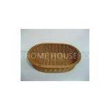 Not Fade Washable PP Rattan Oval Bread Basket For Supermarket thumbnail-1