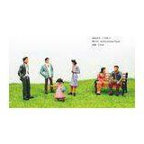 P30-6 Outdoor 1:30 Architectural Scale Model People Painted Figures 5.5cm thumbnail-1