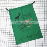 Wholesale Cheap Back Santa Super Cotton Sacks With Drawstring Christmas High Quality Canvas Gift Sacks Bags thumbnail-5