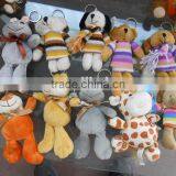 Factory Supply Good Quality Plush Mobile Keychain Toys With Metal Ring thumbnail-1