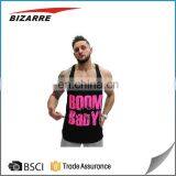 Vest With Extreme Racer Back/Personalized Custom Mens String Gym Singlets/Printing Your Logo Custom Men's Gym Singlet thumbnail-5