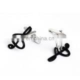 Music Note Symbol Black Cufflinks thumbnail-4
