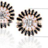 2016 New Fashion Sparkling Earrings Sunflowers Zircon Imitation Jewelry Accessories Girls Wedding Gift thumbnail-5