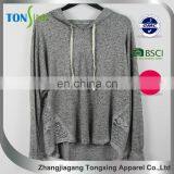 Lace Stitching for Woman's Wear Rope Cap Pullovers thumbnail-1