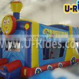 Customized Thomas Train Bounce House Indoor Inflatable Castle Inflatable Castle Trampoline for Kids