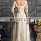 Grace Karin Newest Elegant Design Champagne Prom Dress With Long Sleeve CL6051-2# thumbnail-5