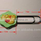 Hand Made Custom Logo Soft Pvc Rubber 3d Bookmarks/book Mark for Child Using