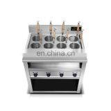 Stainless Steel Electric 6 Noodle Pasta Cooker Top With Side Bain Marie