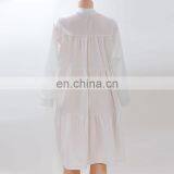 LAITE D2154 Autumn Plus Size Women Shirt Dress Ladies Plus Size Stripe Casual Shirt Dress thumbnail-6