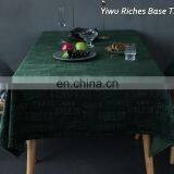 Modern Nordic Luxury Rectangular Gold Velvet Coffee Table Cloth American Style Embossing Tablecloth thumbnail-1