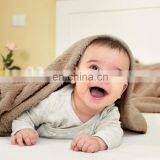 100%Polyester Solid Camel Color Plain Dyed Plush Fleece Throw Blanket in Bulk thumbnail-6