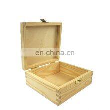 Factory Price Wholesale Useful Gift Plain Wooden Box With Lock thumbnail-5