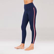 2021 Gym Wear Tight Women Leggings Blue Stitched Yoga Pants Activewear Mamufacturer thumbnail-1
