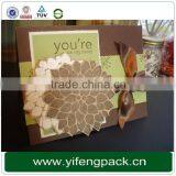 Embossed Style Foil Stamping Elegant Handmade Paper Greeting Cards Designs 2014 thumbnail-3