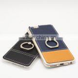 Pu Leather Cover With 360 Degree Rotating Ring Stand Cell Phone Case for Samsung thumbnail-3