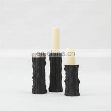 Minimalist Ceramic Cylinder Black White Candle Holder for Home thumbnail-2