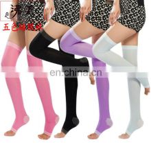 Wholesale compression socks half leg stockings 480d sleeping socks plastic air-conditioned thin leg stockings