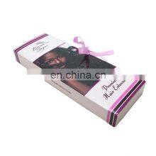 Bundle Hair Pillow Shipping Boxes Wholesale Private Label Silk Satin Blonde Hair Box For Extensions