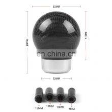 Real Carbon Fiber Gear Shift Knob , Manual Transmission Universal Shift Knob Type C thumbnail-5