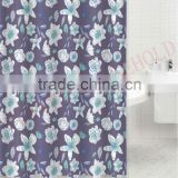 unique floral design shower curtains waterproof polyester shower curtain
