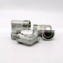 304 316 Carbon Steel Ss 90 Degree Elbow Unf Thread O-Ring Hydraulic Adapter M- to M- Thread Fitting thumbnail-2