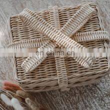 Best Price Hot Sale Square Rustic Woven Rattan Gift Box Pot Suitable for Storing Small Items Vietnam Supplier thumbnail-4