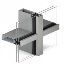 Building Project Exterior Aluminum Double Glass Curtain Wall thumbnail-1