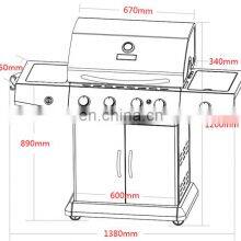 Charcoal and Gas Are Used in a Barbecue Oven Charcoal &gas Double Use Barbecue Oven thumbnail-4