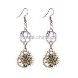 2016 New Arrival Wheel Gear Vintage Dangle Earrings Steampunk Woman Earring thumbnail-1