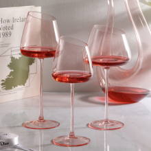 Lead Free Red White Clear Pink Wine Glasses Crystal Red Wine Glasses Champagne Cocktail Glasses Cup thumbnail-1