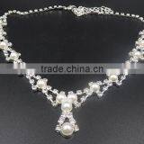 European and American Fashion Simple Imitation Pearl Women Necklace Set thumbnail-3