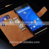 Quality pu Leather Wallet Design Cell Phone Case for Sony Z3 Quality Choice thumbnail-1
