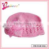 Fashion Baby Hat Wholesale Flower Patterned Knitted Hat for Child thumbnail-3