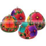 FLOWERS DESIGN PERUVIAN GOURD CRAFT
