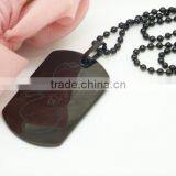 Laser Custom Pendants Black Tungsten Pendants Wholesale Dog Tag Pendants thumbnail-2