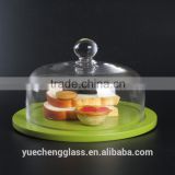 Glassware wholesale quality products glass cake dome cover