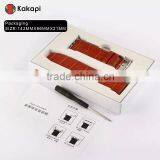 Kakapi Single Buckle Genuine Leather Watch Band Wrist Strap With Watchband Converter For 42MM Apple Watch MT-3910 thumbnail-6